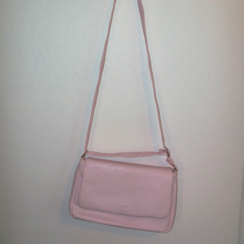 Vintage Pink Leatherette Bag (#EV638)